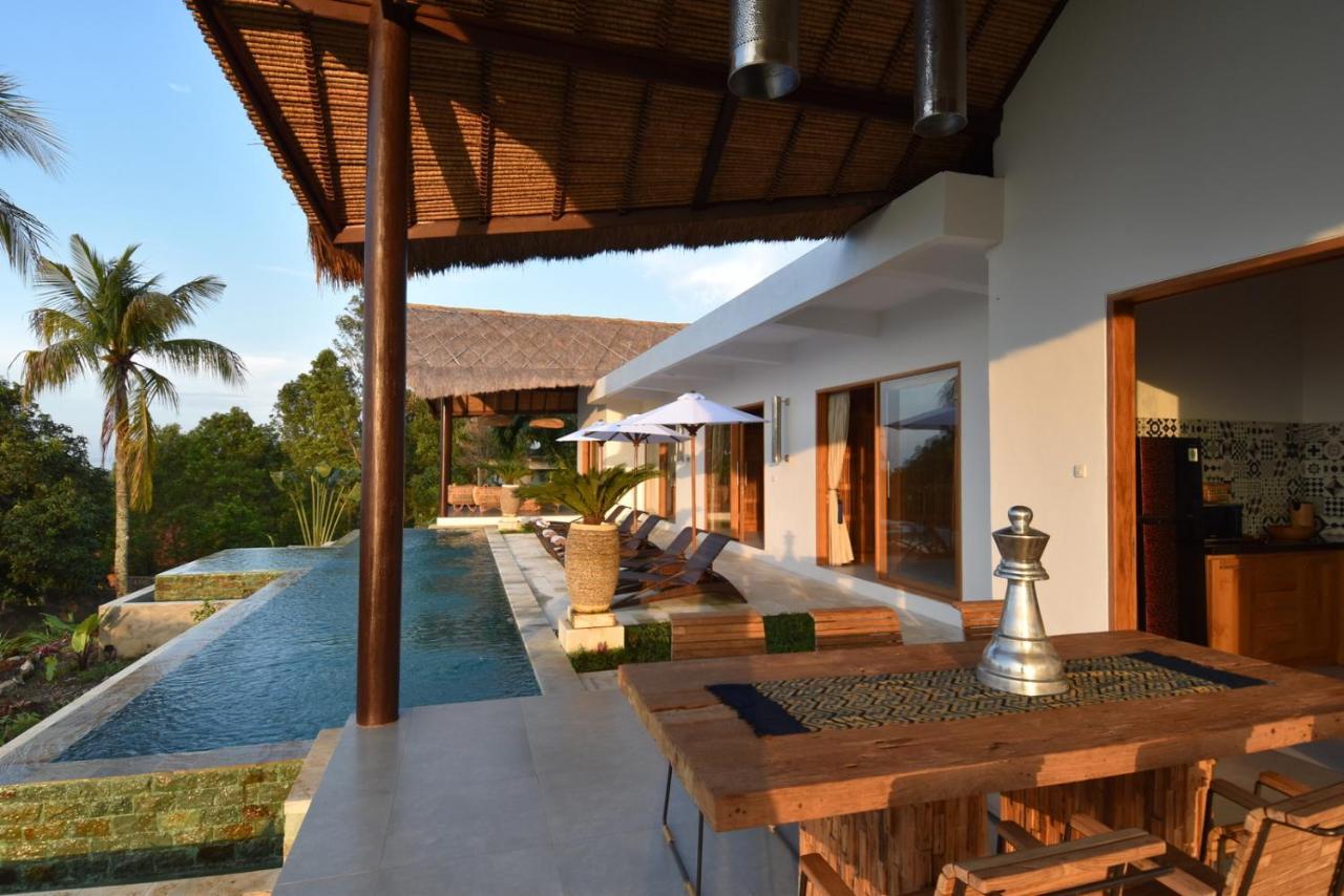 Bali Mimpi luxurious villa with great ocean views! Ambengan Exterior foto