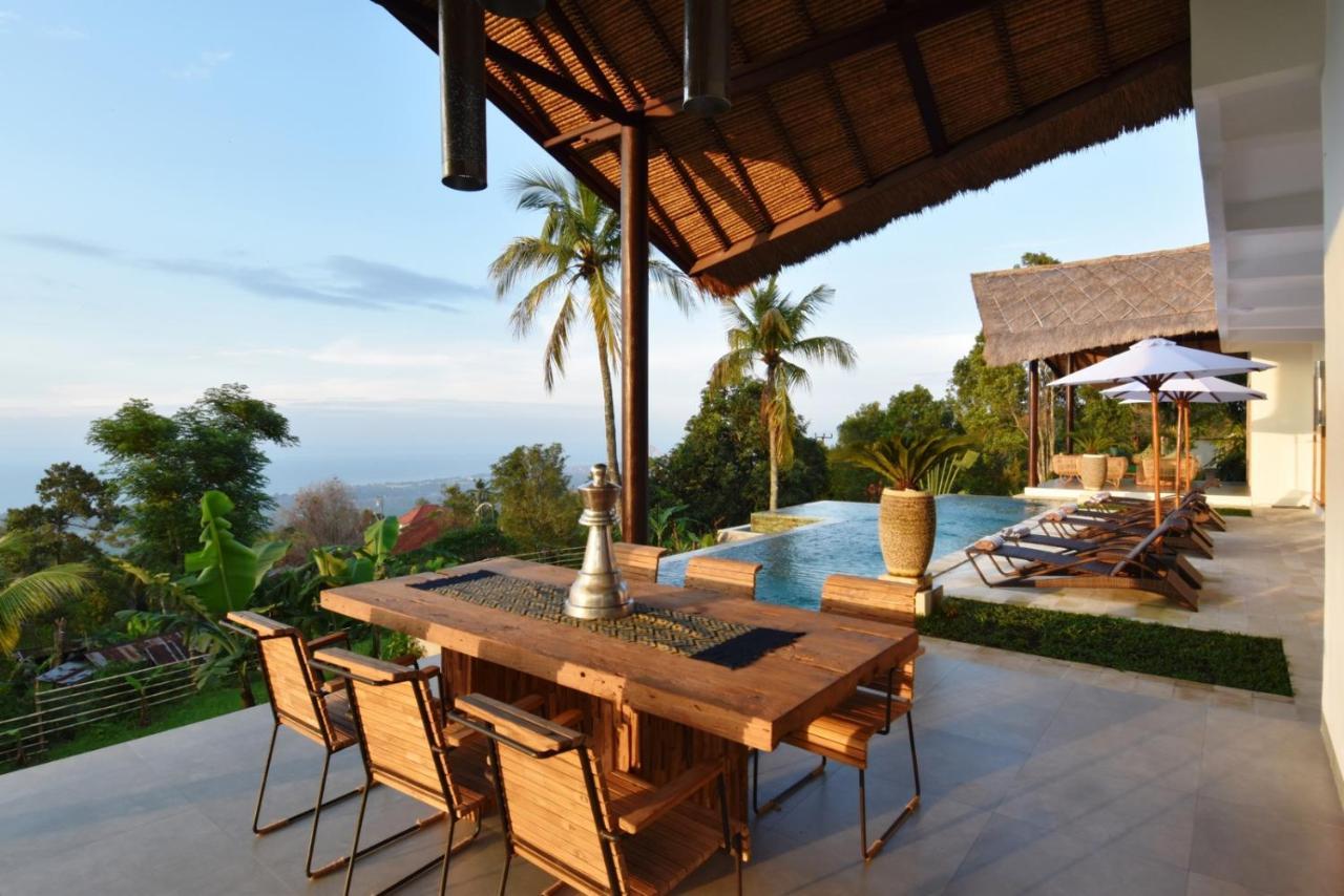 Bali Mimpi luxurious villa with great ocean views! Ambengan Exterior foto